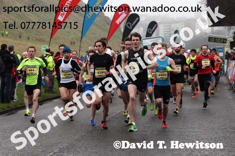 Start of the 5k Pure Gym Great Edinburgh Winter Run. Photo: David T. Hewitson/Sports for All Pics